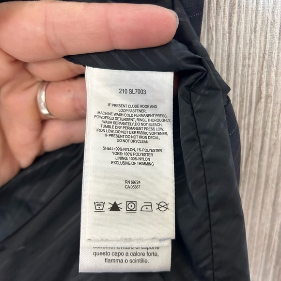 Columbia Women's Interchange Dark Blue with Pinstripes Snowboard Jacket Small - Picture 12 of 16